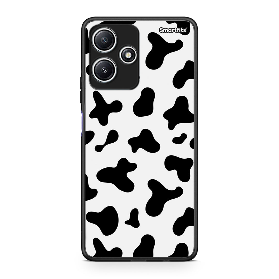 Xiaomi Redmi 12 5G Cow Print θήκη από τη Smartfits με σχέδιο στο πίσω μέρος και μαύρο περίβλημα | Smartphone case with colorful back and black bezels by Smartfits