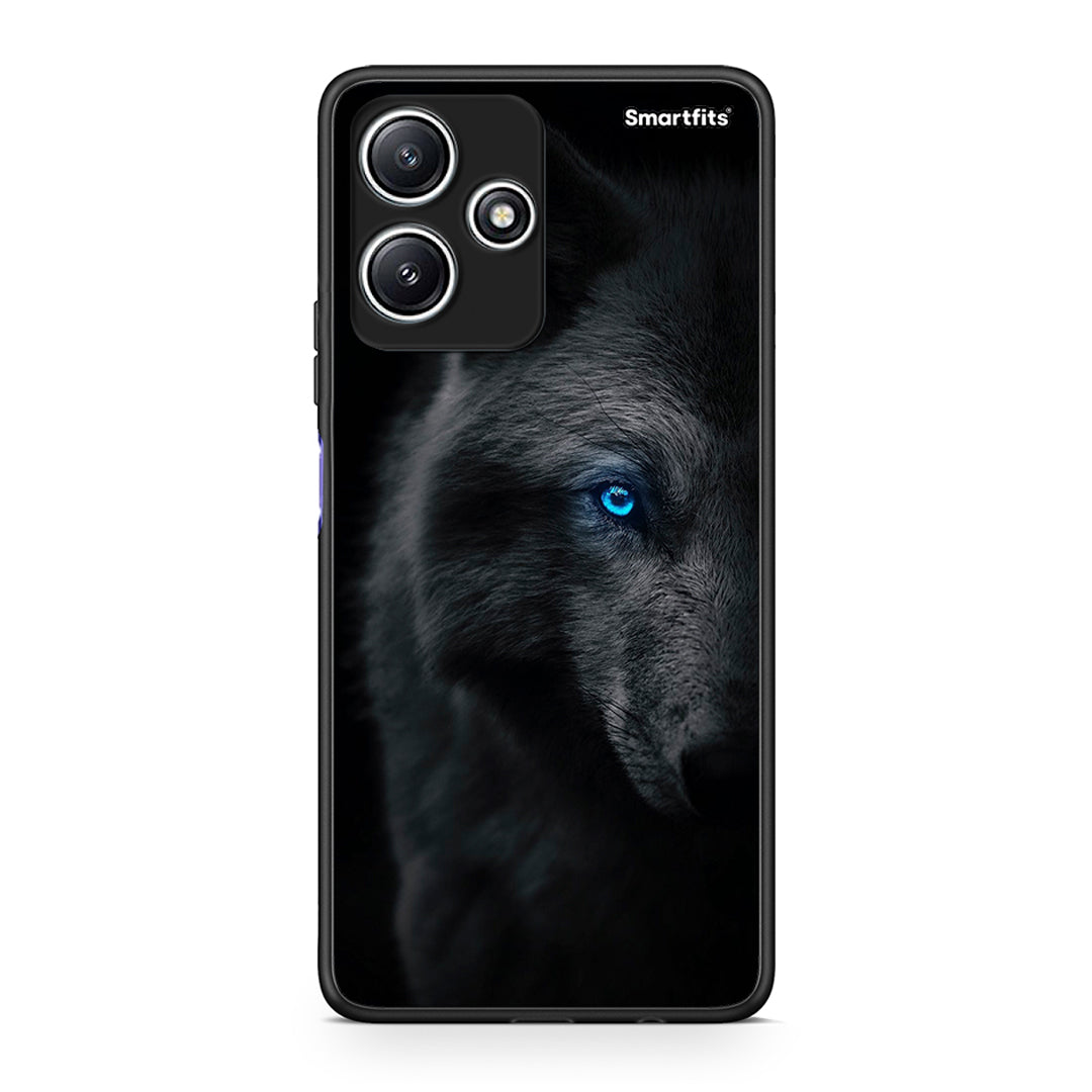 Xiaomi Redmi 12 5G Dark Wolf θήκη από τη Smartfits με σχέδιο στο πίσω μέρος και μαύρο περίβλημα | Smartphone case with colorful back and black bezels by Smartfits