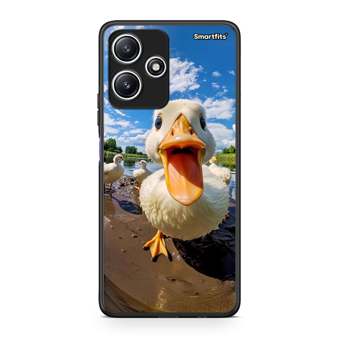 Xiaomi Redmi 12 5G Duck Face θήκη από τη Smartfits με σχέδιο στο πίσω μέρος και μαύρο περίβλημα | Smartphone case with colorful back and black bezels by Smartfits