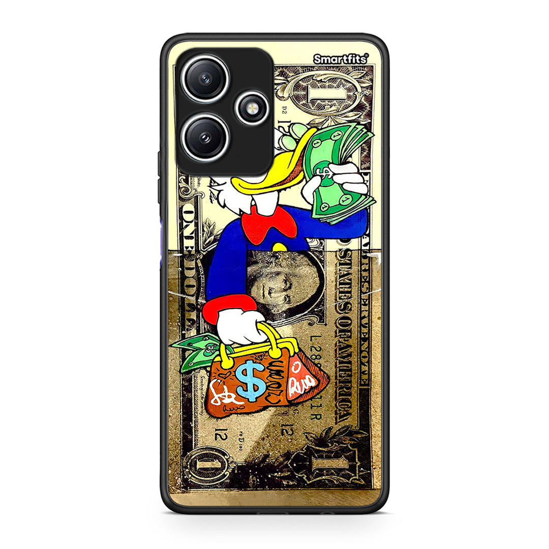 Xiaomi Redmi 12 5G Duck Money Θήκη από τη Smartfits με σχέδιο στο πίσω μέρος και μαύρο περίβλημα | Smartphone case with colorful back and black bezels by Smartfits