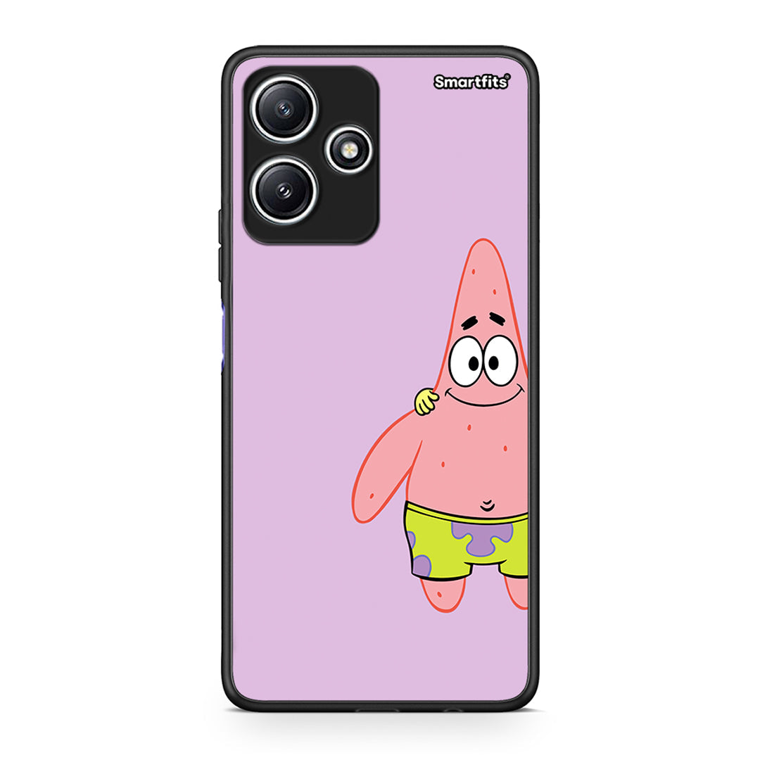 Xiaomi Redmi 12 5G Friends Patrick θήκη από τη Smartfits με σχέδιο στο πίσω μέρος και μαύρο περίβλημα | Smartphone case with colorful back and black bezels by Smartfits