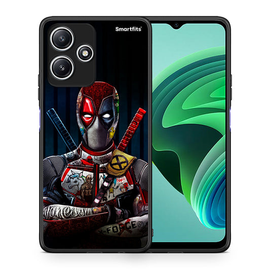 Θήκη Xiaomi Redmi 12 5G Funny Guy από τη Smartfits με σχέδιο στο πίσω μέρος και μαύρο περίβλημα | Xiaomi Redmi 12 5G Funny Guy case with colorful back and black bezels