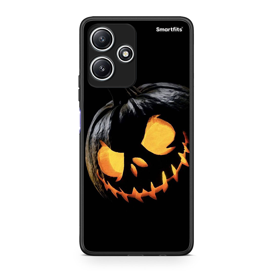 Xiaomi Redmi 12 5G Halloween Scary Pumpkin Θήκη από τη Smartfits με σχέδιο στο πίσω μέρος και μαύρο περίβλημα | Smartphone case with colorful back and black bezels by Smartfits