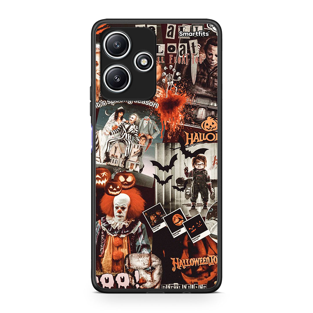 Xiaomi Redmi 12 5G Halloween Spooky Season Θήκη από τη Smartfits με σχέδιο στο πίσω μέρος και μαύρο περίβλημα | Smartphone case with colorful back and black bezels by Smartfits