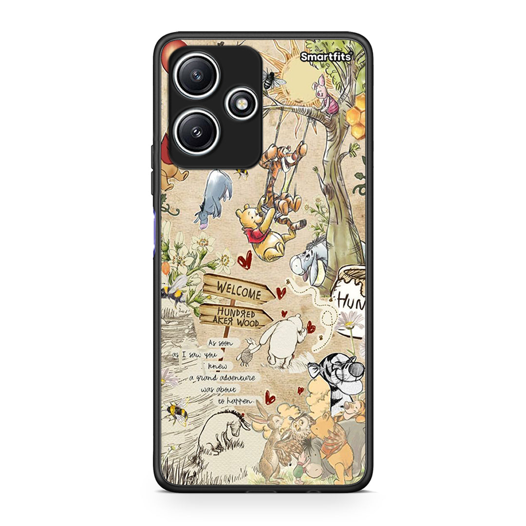 Xiaomi Redmi 12 5G Happy Friends θήκη από τη Smartfits με σχέδιο στο πίσω μέρος και μαύρο περίβλημα | Smartphone case with colorful back and black bezels by Smartfits