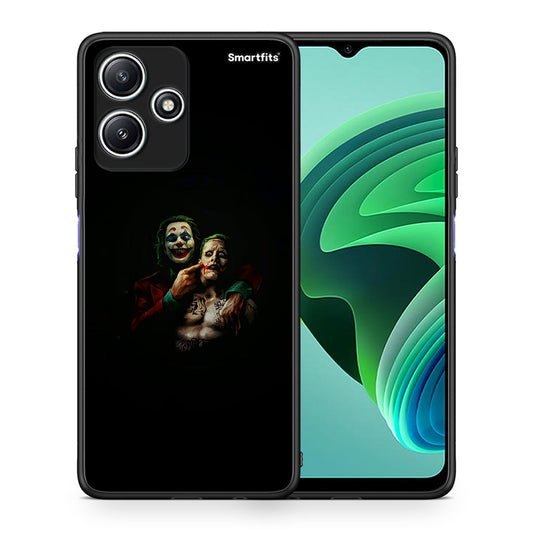 Θήκη Xiaomi Redmi 12 5G Clown Hero από τη Smartfits με σχέδιο στο πίσω μέρος και μαύρο περίβλημα | Xiaomi Redmi 12 5G Clown Hero case with colorful back and black bezels