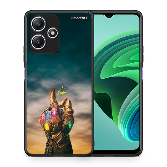 Θήκη Xiaomi Redmi 12 5G Infinity Snap από τη Smartfits με σχέδιο στο πίσω μέρος και μαύρο περίβλημα | Xiaomi Redmi 12 5G Infinity Snap case with colorful back and black bezels