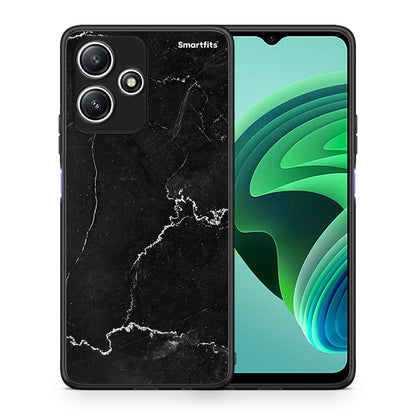 Θήκη Xiaomi Redmi 12 5G Marble Black από τη Smartfits με σχέδιο στο πίσω μέρος και μαύρο περίβλημα | Xiaomi Redmi 12 5G Marble Black case with colorful back and black bezels