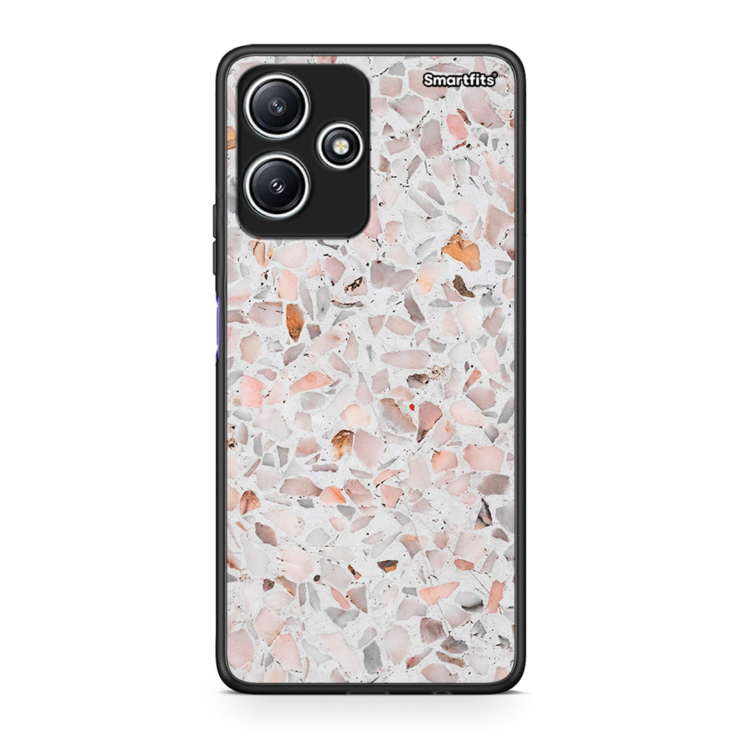 Xiaomi Redmi 12 5G Marble Terrazzo θήκη από τη Smartfits με σχέδιο στο πίσω μέρος και μαύρο περίβλημα | Smartphone case with colorful back and black bezels by Smartfits