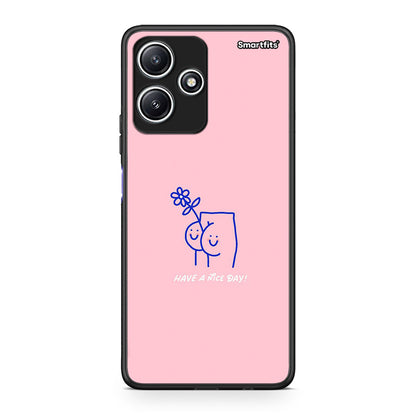 Xiaomi Redmi 12 5G Nice Day θήκη από τη Smartfits με σχέδιο στο πίσω μέρος και μαύρο περίβλημα | Smartphone case with colorful back and black bezels by Smartfits