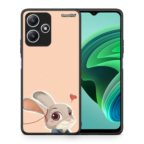 Θήκη Xiaomi Redmi 12 5G Nick Wilde And Judy Hopps Love 2 από τη Smartfits με σχέδιο στο πίσω μέρος και μαύρο περίβλημα | Xiaomi Redmi 12 5G Nick Wilde And Judy Hopps Love 2 case with colorful back and black bezels