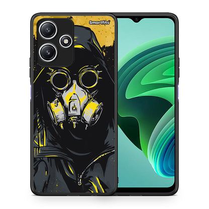 Θήκη Xiaomi Redmi 12 5G Mask PopArt από τη Smartfits με σχέδιο στο πίσω μέρος και μαύρο περίβλημα | Xiaomi Redmi 12 5G Mask PopArt case with colorful back and black bezels