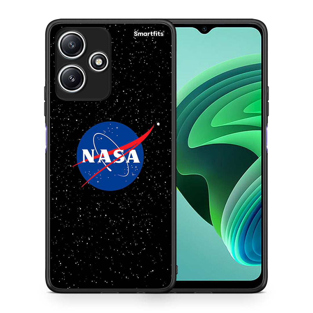 Θήκη Xiaomi Redmi 12 5G NASA PopArt από τη Smartfits με σχέδιο στο πίσω μέρος και μαύρο περίβλημα | Xiaomi Redmi 12 5G NASA PopArt case with colorful back and black bezels
