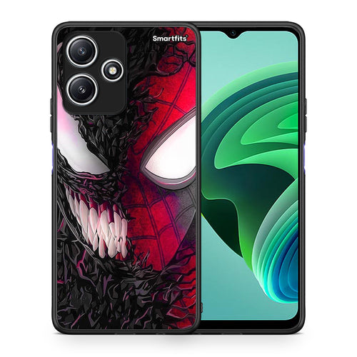 Θήκη Xiaomi Redmi 12 5G SpiderVenom PopArt από τη Smartfits με σχέδιο στο πίσω μέρος και μαύρο περίβλημα | Xiaomi Redmi 12 5G SpiderVenom PopArt case with colorful back and black bezels