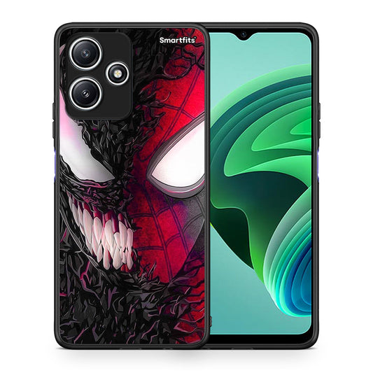 Θήκη Xiaomi Redmi 12 5G SpiderVenom PopArt από τη Smartfits με σχέδιο στο πίσω μέρος και μαύρο περίβλημα | Xiaomi Redmi 12 5G SpiderVenom PopArt case with colorful back and black bezels