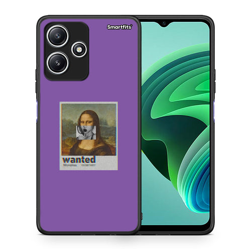 Θήκη Xiaomi Redmi 12 5G Monalisa Popart από τη Smartfits με σχέδιο στο πίσω μέρος και μαύρο περίβλημα | Xiaomi Redmi 12 5G Monalisa Popart case with colorful back and black bezels