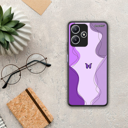 Purple Mariposa - Xiaomi Redmi 12 5G θήκη