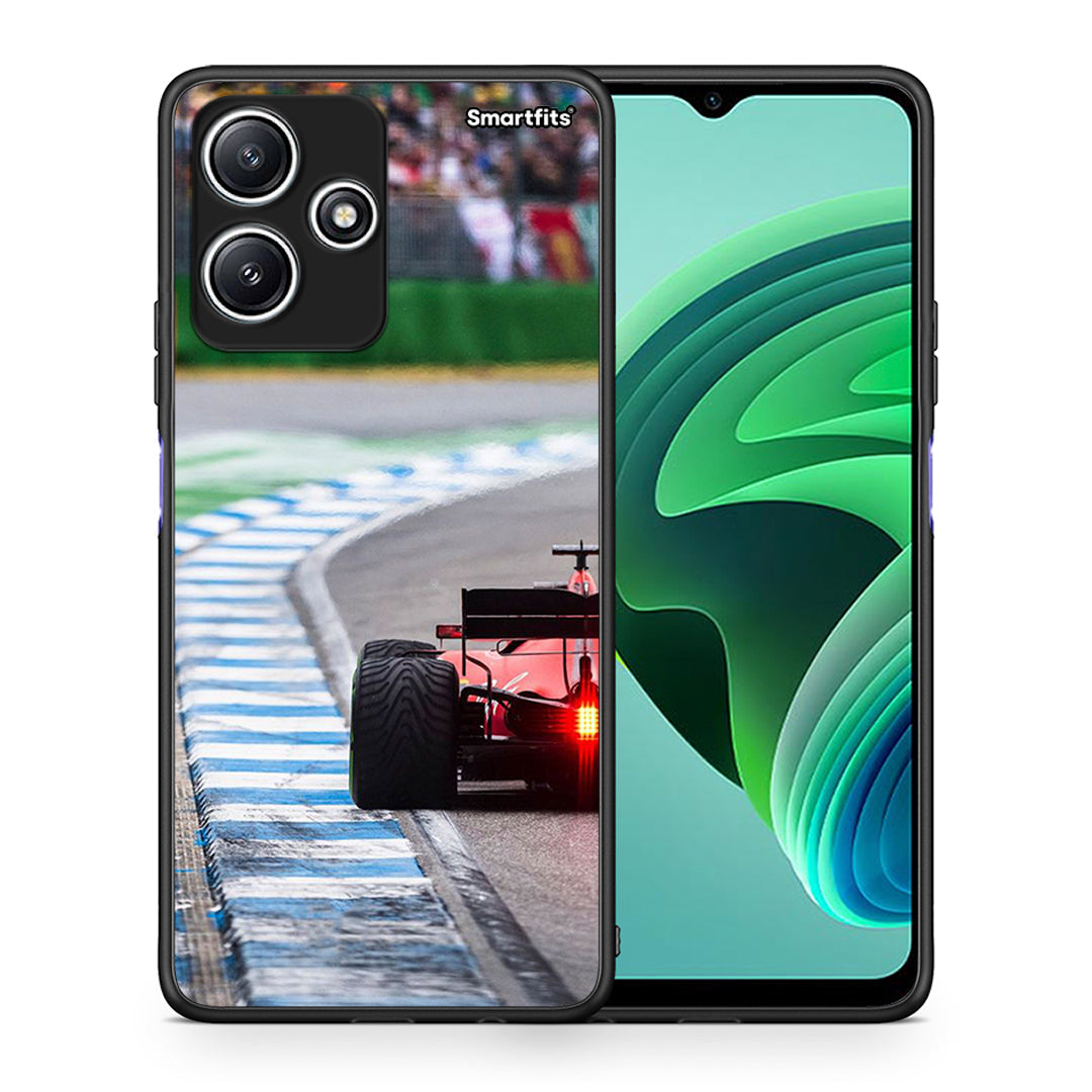 Θήκη Xiaomi Redmi 12 5G Racing Vibes από τη Smartfits με σχέδιο στο πίσω μέρος και μαύρο περίβλημα | Xiaomi Redmi 12 5G Racing Vibes case with colorful back and black bezels