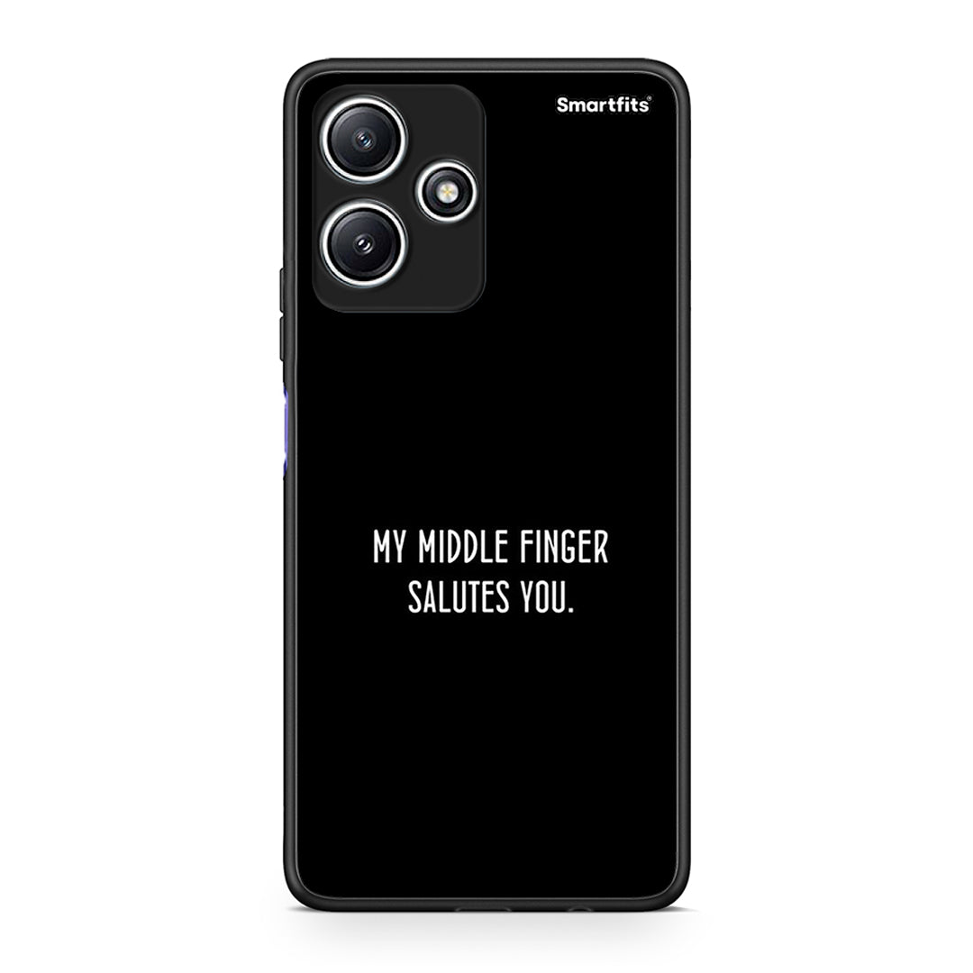 Xiaomi Redmi 12 5G Salute θήκη από τη Smartfits με σχέδιο στο πίσω μέρος και μαύρο περίβλημα | Smartphone case with colorful back and black bezels by Smartfits