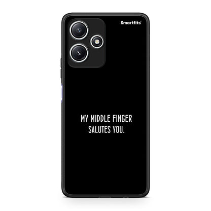 Xiaomi Redmi 12 5G Salute θήκη από τη Smartfits με σχέδιο στο πίσω μέρος και μαύρο περίβλημα | Smartphone case with colorful back and black bezels by Smartfits