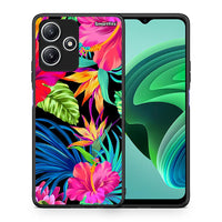 Thumbnail for Θήκη Xiaomi Redmi 12 5G Tropical Flowers από τη Smartfits με σχέδιο στο πίσω μέρος και μαύρο περίβλημα | Xiaomi Redmi 12 5G Tropical Flowers case with colorful back and black bezels