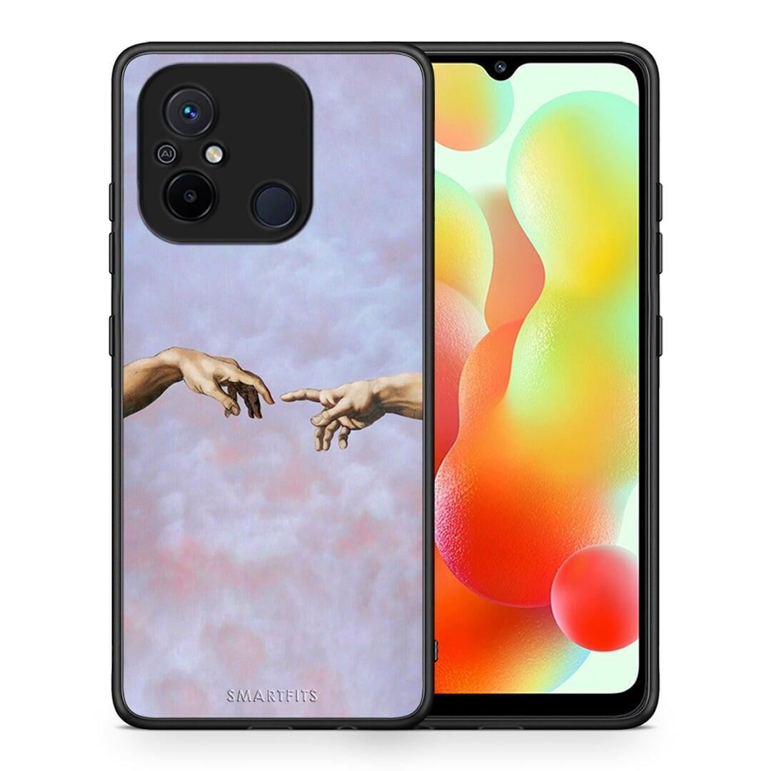 Θήκη Xiaomi Redmi 12C Adam Hand από τη Smartfits με σχέδιο στο πίσω μέρος και μαύρο περίβλημα | Xiaomi Redmi 12C Adam Hand Case with Colorful Back and Black Bezels
