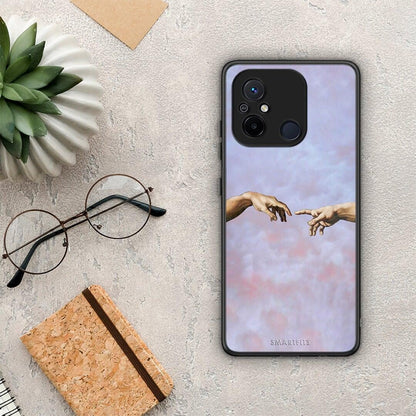 Θήκη Xiaomi Redmi 12C Adam Hand από τη Smartfits με σχέδιο στο πίσω μέρος και μαύρο περίβλημα | Xiaomi Redmi 12C Adam Hand Case with Colorful Back and Black Bezels