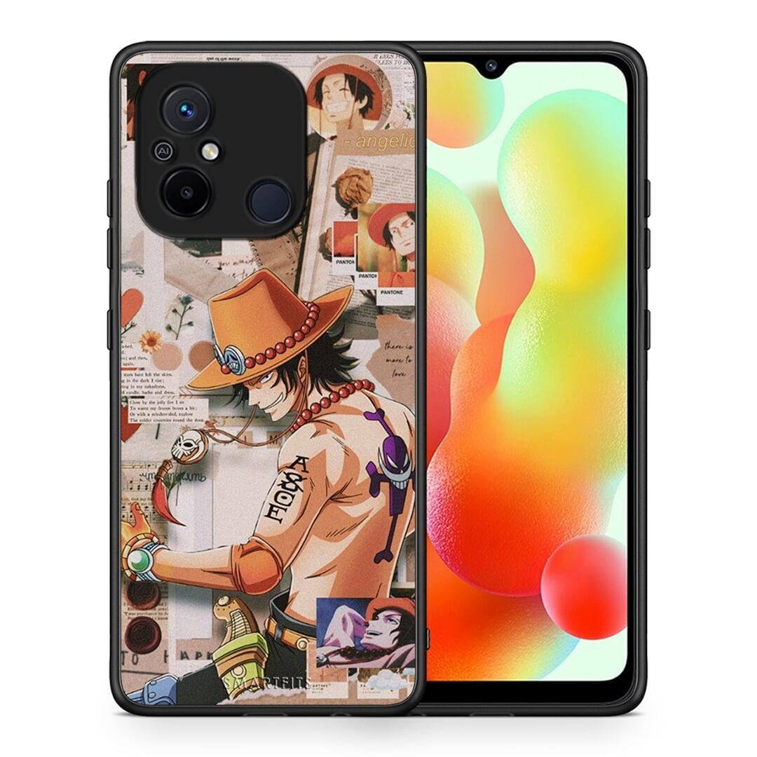 Θήκη Xiaomi Redmi 12C Anime Collage από τη Smartfits με σχέδιο στο πίσω μέρος και μαύρο περίβλημα | Xiaomi Redmi 12C Anime Collage Case with Colorful Back and Black Bezels