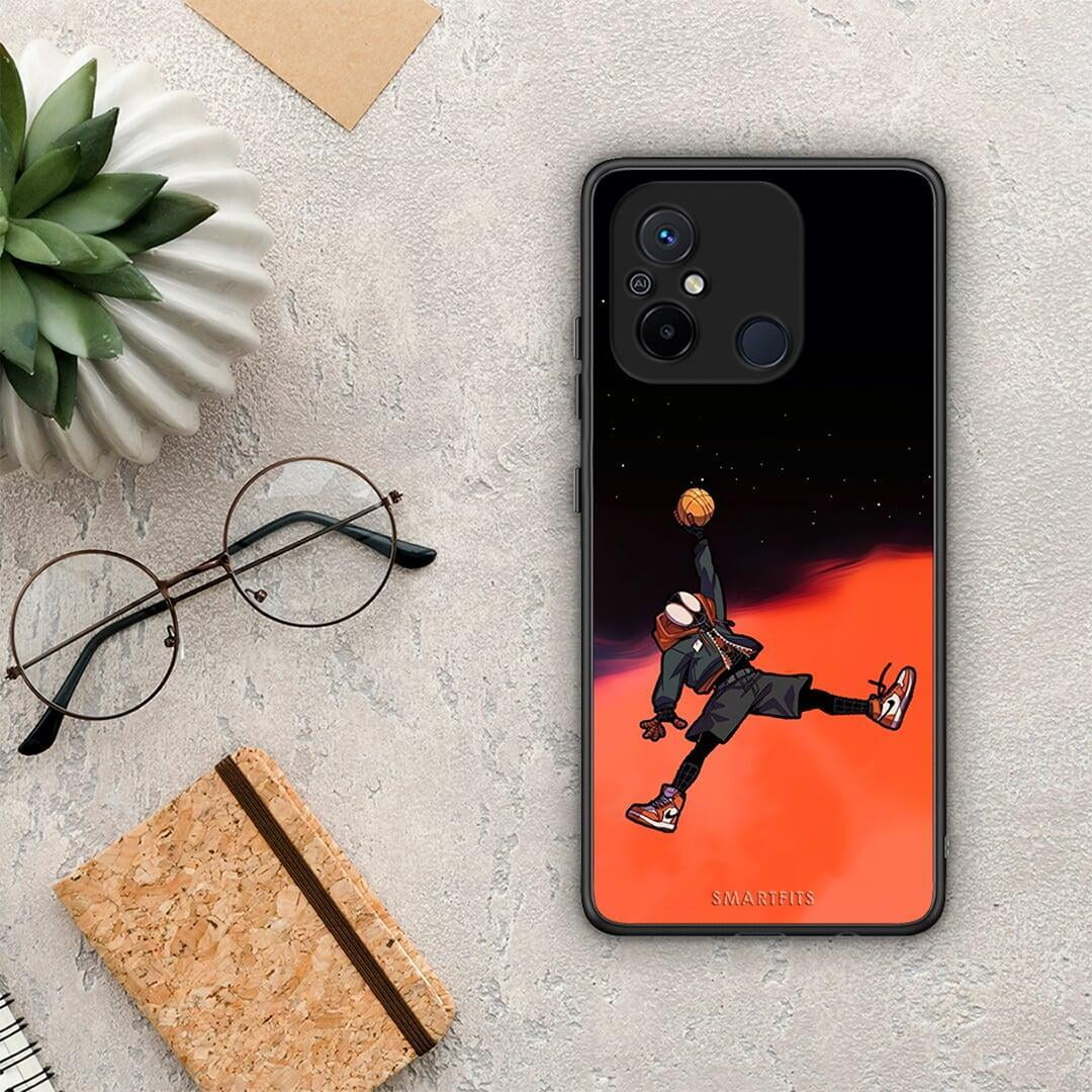 Θήκη Xiaomi Redmi 12C Basketball Hero από τη Smartfits με σχέδιο στο πίσω μέρος και μαύρο περίβλημα | Xiaomi Redmi 12C Basketball Hero Case with Colorful Back and Black Bezels