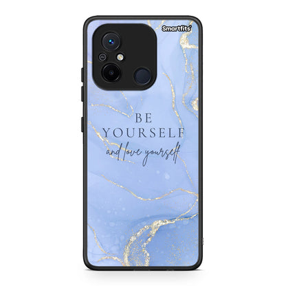 Θήκη Xiaomi Redmi 12C Be Yourself από τη Smartfits με σχέδιο στο πίσω μέρος και μαύρο περίβλημα | Xiaomi Redmi 12C Be Yourself Case with Colorful Back and Black Bezels