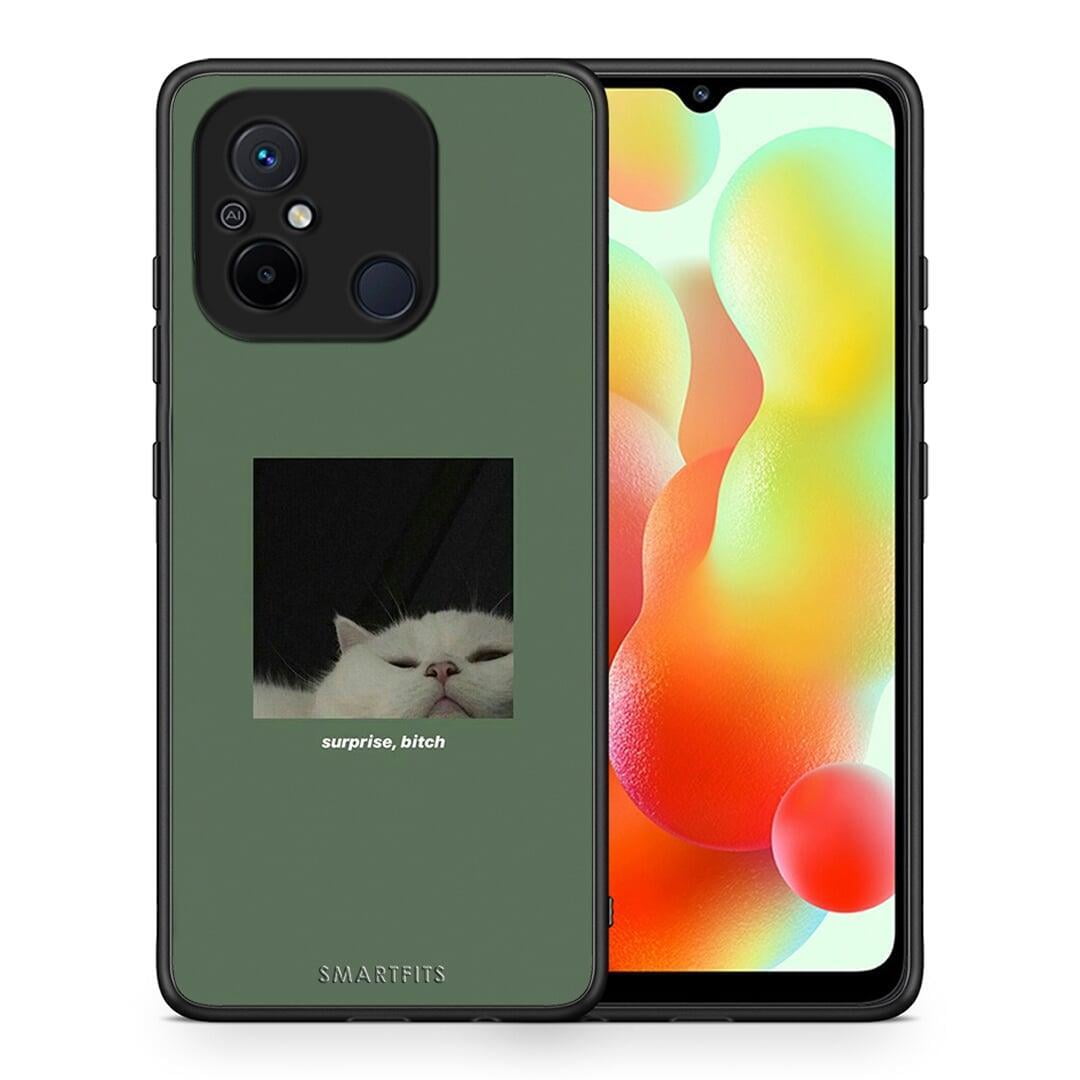 Θήκη Xiaomi Redmi 12C Bitch Surprise από τη Smartfits με σχέδιο στο πίσω μέρος και μαύρο περίβλημα | Xiaomi Redmi 12C Bitch Surprise Case with Colorful Back and Black Bezels