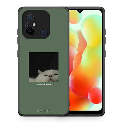Θήκη Xiaomi Redmi 12C Bitch Surprise από τη Smartfits με σχέδιο στο πίσω μέρος και μαύρο περίβλημα | Xiaomi Redmi 12C Bitch Surprise Case with Colorful Back and Black Bezels