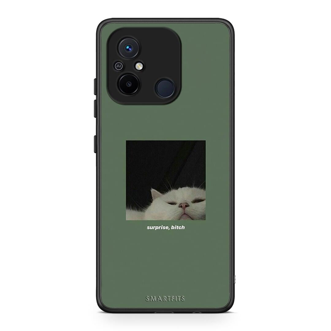 Θήκη Xiaomi Redmi 12C Bitch Surprise από τη Smartfits με σχέδιο στο πίσω μέρος και μαύρο περίβλημα | Xiaomi Redmi 12C Bitch Surprise Case with Colorful Back and Black Bezels