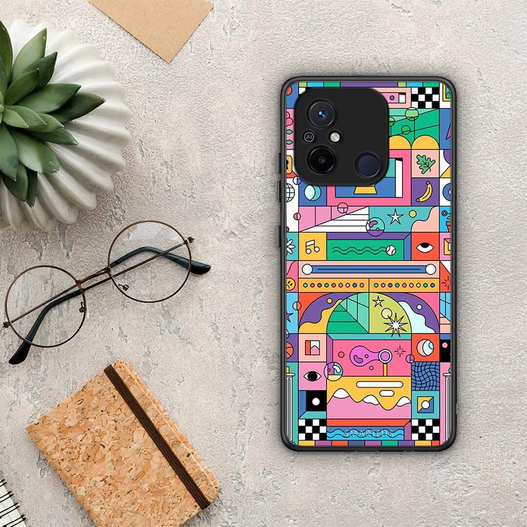 Θήκη Xiaomi Redmi 12C Bubbles Soap από τη Smartfits με σχέδιο στο πίσω μέρος και μαύρο περίβλημα | Xiaomi Redmi 12C Bubbles Soap Case with Colorful Back and Black Bezels
