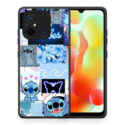 Θήκη Xiaomi Redmi 12C Collage Good Vibes από τη Smartfits με σχέδιο στο πίσω μέρος και μαύρο περίβλημα | Xiaomi Redmi 12C Collage Good Vibes Case with Colorful Back and Black Bezels