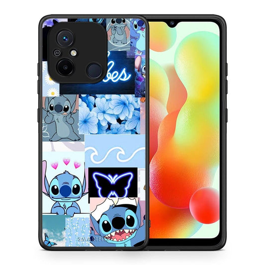 Θήκη Xiaomi Redmi 12C Collage Good Vibes από τη Smartfits με σχέδιο στο πίσω μέρος και μαύρο περίβλημα | Xiaomi Redmi 12C Collage Good Vibes Case with Colorful Back and Black Bezels