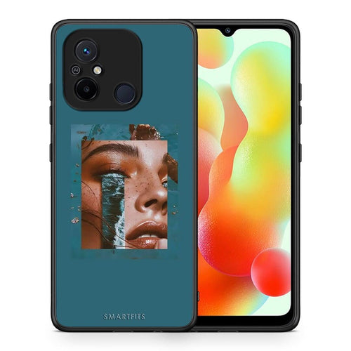 Θήκη Xiaomi Redmi 12C Cry An Ocean από τη Smartfits με σχέδιο στο πίσω μέρος και μαύρο περίβλημα | Xiaomi Redmi 12C Cry An Ocean Case with Colorful Back and Black Bezels