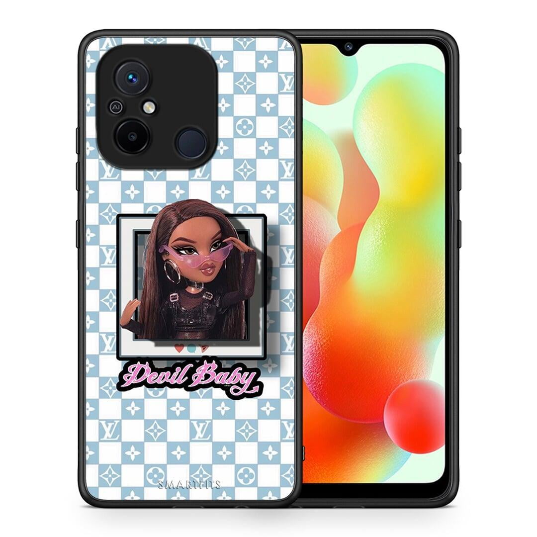Θήκη Xiaomi Redmi 12C Devil Baby από τη Smartfits με σχέδιο στο πίσω μέρος και μαύρο περίβλημα | Xiaomi Redmi 12C Devil Baby Case with Colorful Back and Black Bezels
