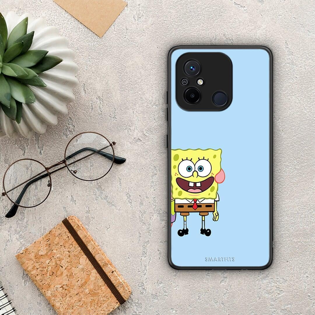 Θήκη Xiaomi Redmi 12C Friends Bob από τη Smartfits με σχέδιο στο πίσω μέρος και μαύρο περίβλημα | Xiaomi Redmi 12C Friends Bob Case with Colorful Back and Black Bezels