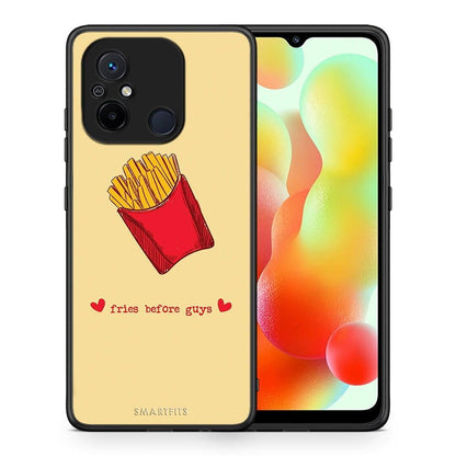 Θήκη Xiaomi Redmi 12C Fries Before Guys από τη Smartfits με σχέδιο στο πίσω μέρος και μαύρο περίβλημα | Xiaomi Redmi 12C Fries Before Guys Case with Colorful Back and Black Bezels