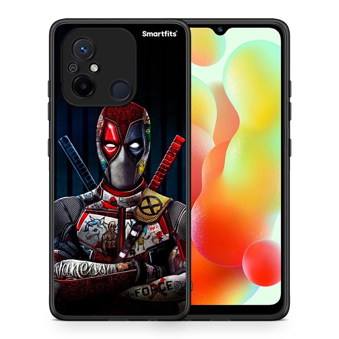 Θήκη Xiaomi Redmi 12C Funny Guy από τη Smartfits με σχέδιο στο πίσω μέρος και μαύρο περίβλημα | Xiaomi Redmi 12C Funny Guy Case with Colorful Back and Black Bezels