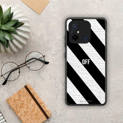 Θήκη Xiaomi Redmi 12C Get Off από τη Smartfits με σχέδιο στο πίσω μέρος και μαύρο περίβλημα | Xiaomi Redmi 12C Get Off Case with Colorful Back and Black Bezels