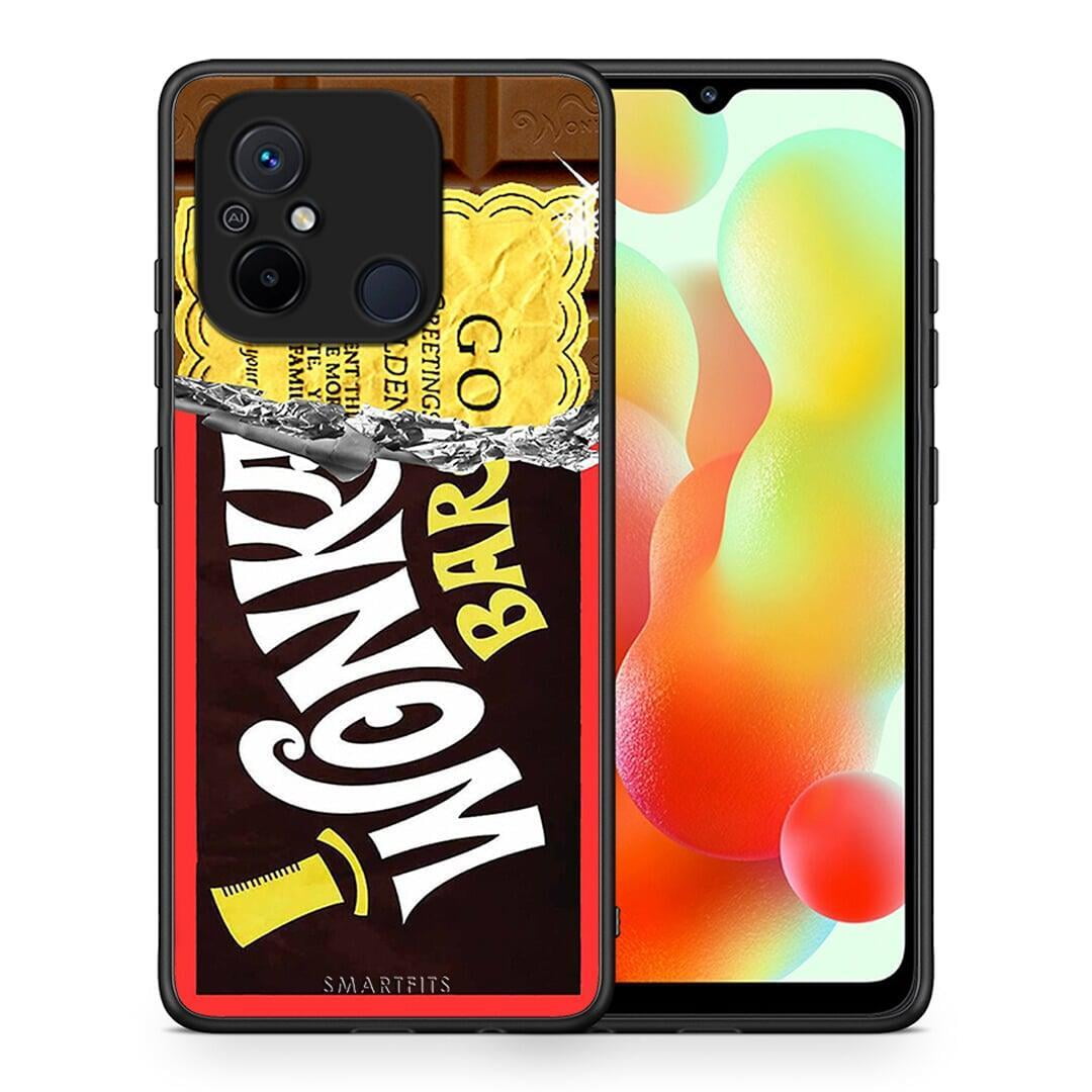 Θήκη Xiaomi Redmi 12C Golden Ticket από τη Smartfits με σχέδιο στο πίσω μέρος και μαύρο περίβλημα | Xiaomi Redmi 12C Golden Ticket Case with Colorful Back and Black Bezels