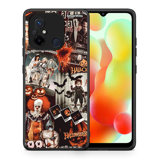 Θήκη Xiaomi Redmi 12C Halloween Spooky Season από τη Smartfits με σχέδιο στο πίσω μέρος και μαύρο περίβλημα | Xiaomi Redmi 12C Halloween Spooky Season Case with Colorful Back and Black Bezels