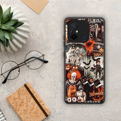 Θήκη Xiaomi Redmi 12C Halloween Spooky Season από τη Smartfits με σχέδιο στο πίσω μέρος και μαύρο περίβλημα | Xiaomi Redmi 12C Halloween Spooky Season Case with Colorful Back and Black Bezels