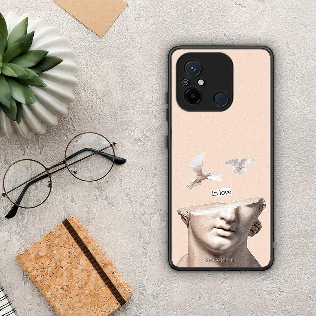 Θήκη Xiaomi Redmi 12C In Love από τη Smartfits με σχέδιο στο πίσω μέρος και μαύρο περίβλημα | Xiaomi Redmi 12C In Love Case with Colorful Back and Black Bezels