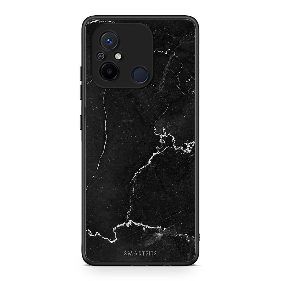 Θήκη Xiaomi Redmi 12C Marble Black από τη Smartfits με σχέδιο στο πίσω μέρος και μαύρο περίβλημα | Xiaomi Redmi 12C Marble Black Case with Colorful Back and Black Bezels
