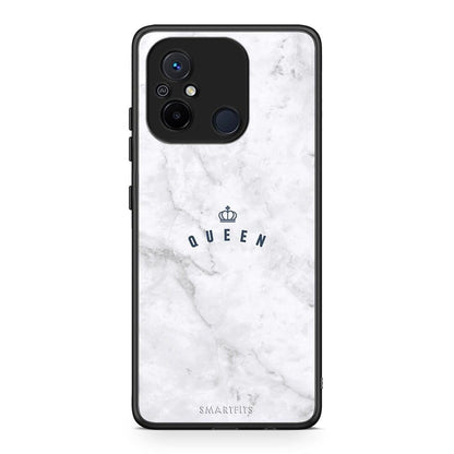 Θήκη Xiaomi Redmi 12C Marble Queen από τη Smartfits με σχέδιο στο πίσω μέρος και μαύρο περίβλημα | Xiaomi Redmi 12C Marble Queen Case with Colorful Back and Black Bezels