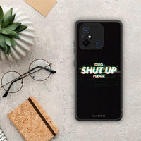 Thumbnail for Θήκη Xiaomi Redmi 12C OMG ShutUp από τη Smartfits με σχέδιο στο πίσω μέρος και μαύρο περίβλημα | Xiaomi Redmi 12C OMG ShutUp Case with Colorful Back and Black Bezels