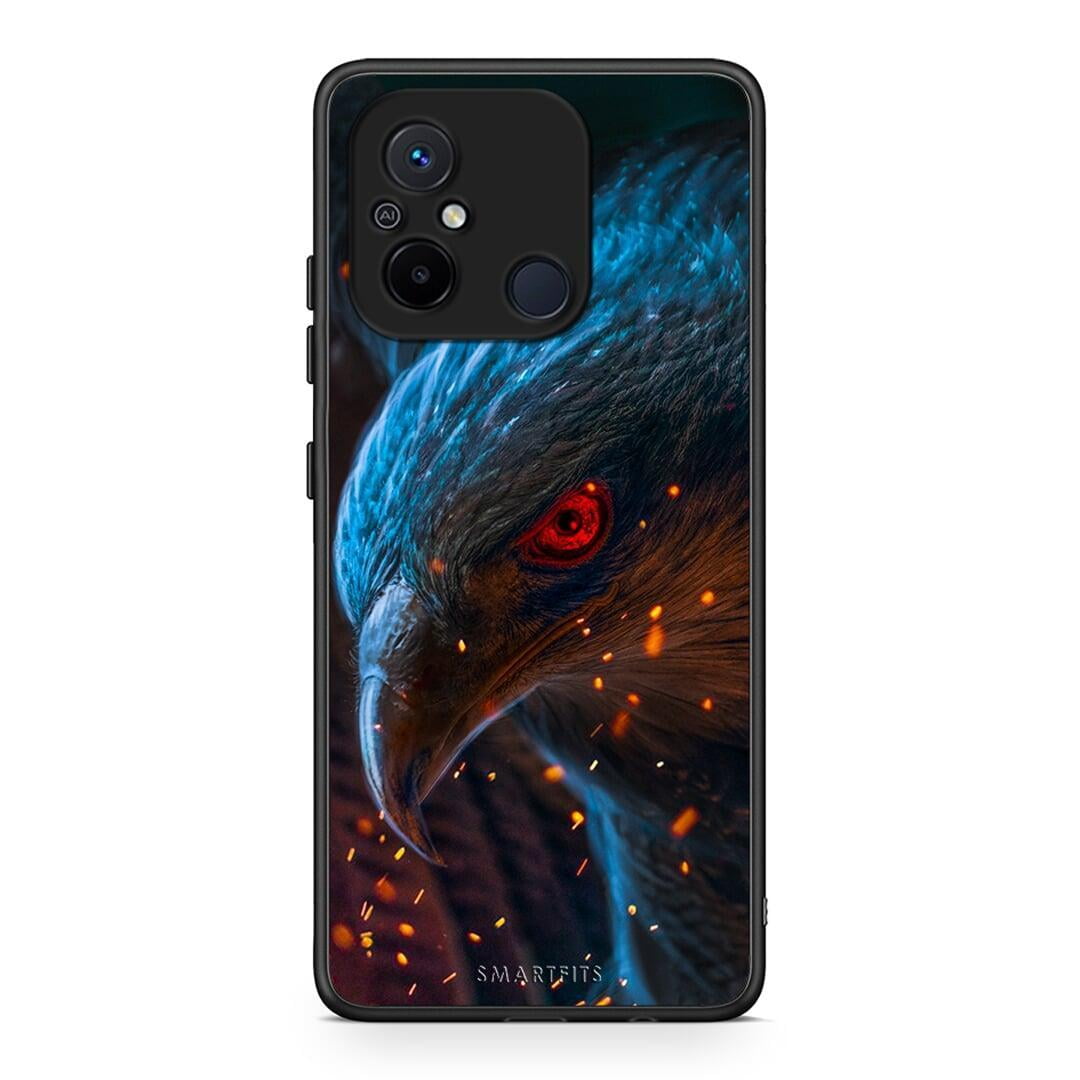 Θήκη Xiaomi Redmi 12C PopArt Eagle από τη Smartfits με σχέδιο στο πίσω μέρος και μαύρο περίβλημα | Xiaomi Redmi 12C PopArt Eagle Case with Colorful Back and Black Bezels